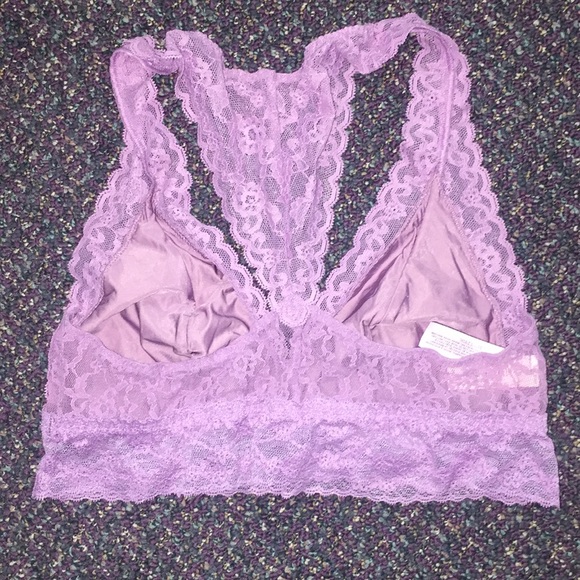 NWT VS Lace Racerback Lavender Bralette - Picture 2 of 3
